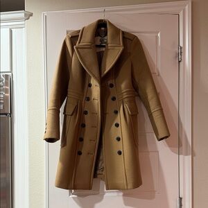 Burberry Camel Double-Breasted Trench Coat